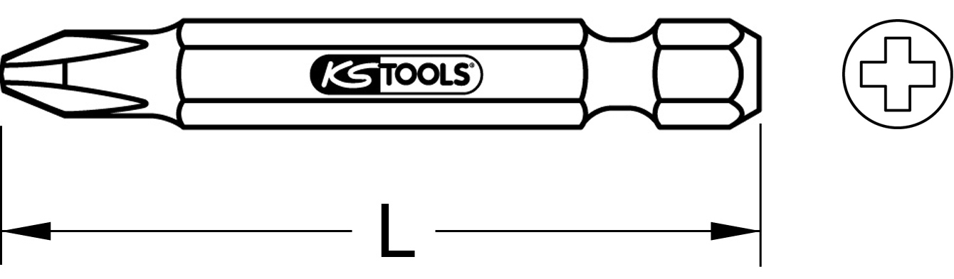 KS Tools 1/4" Bit PH