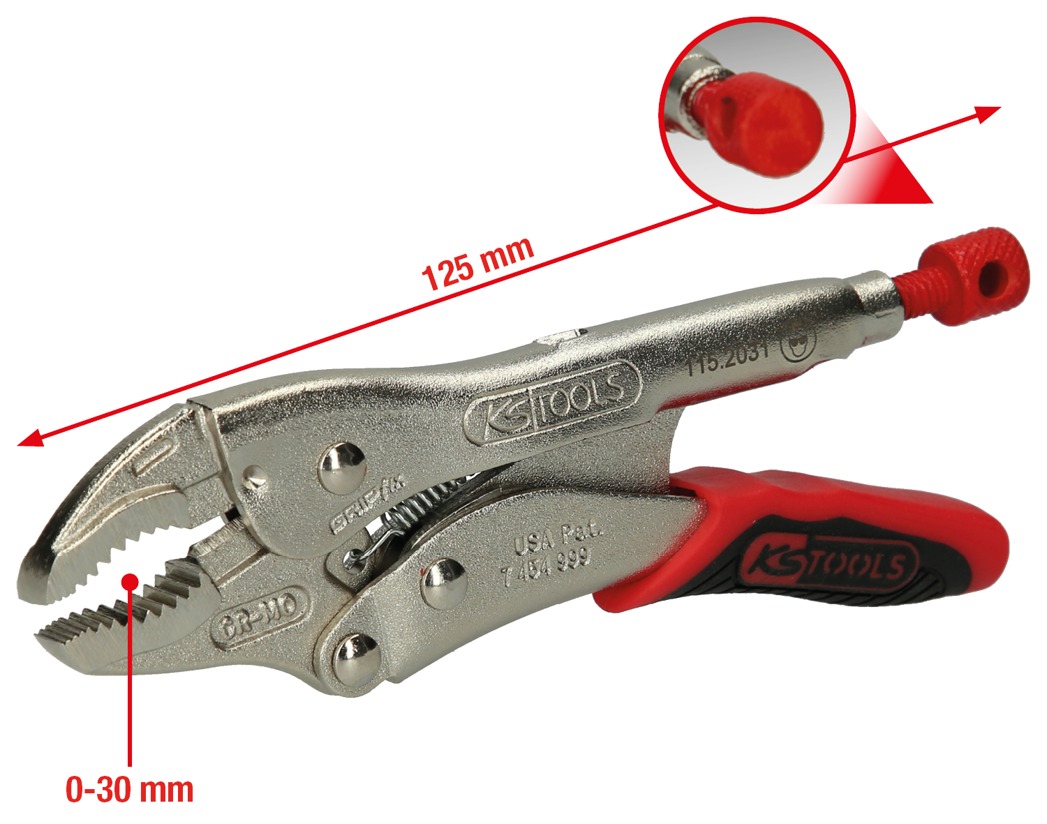 KS Tools Gripzange mit Easy-Release