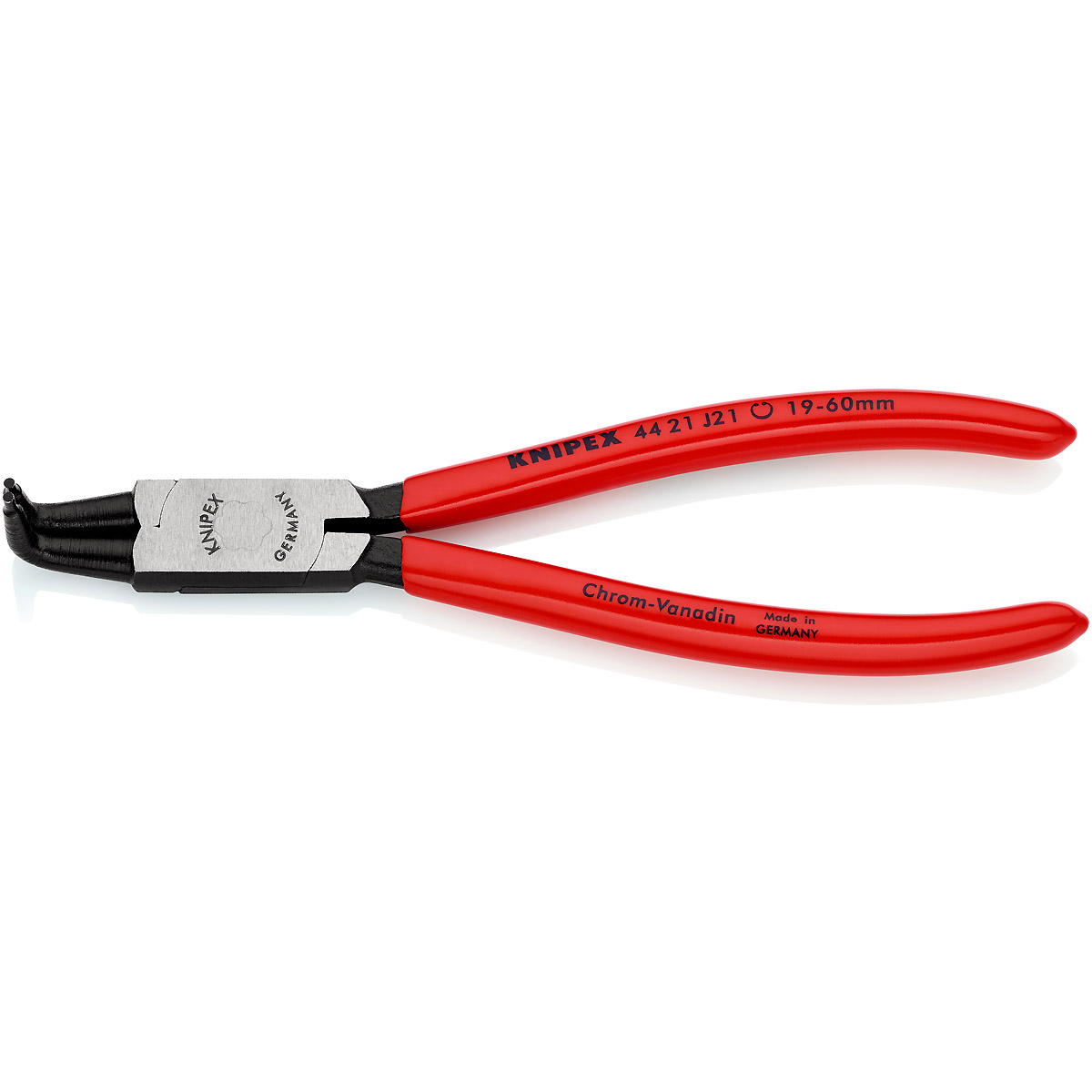 KNIPEX Sicherungsringzange atramentiert angewinkelt