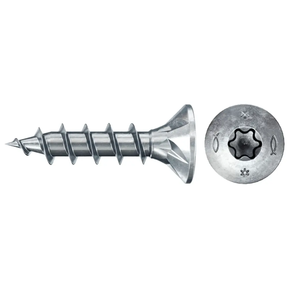 Fischer Spanplattenschraube 4,5x25 PowerFast FPF II CTF BC, Senkkopf, Innenstern TX, Vollgewinde