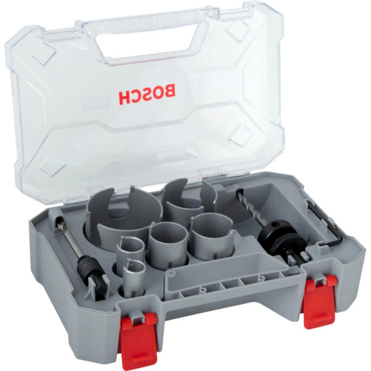 Bosch PRO Construction Material Gewinde-Lochsägen, 20/25/35/40/51/68x60x65mm, 9-teilges Set