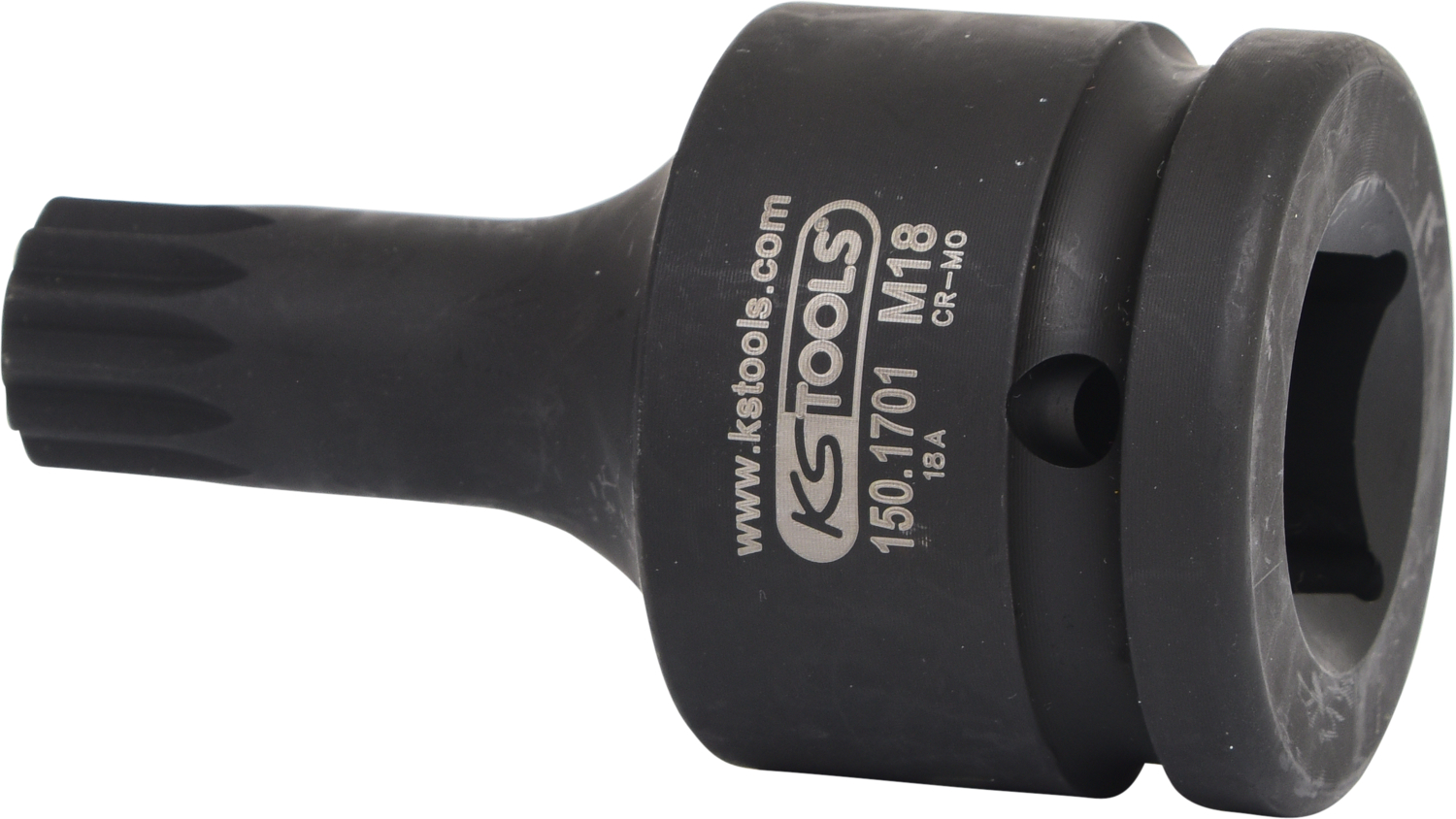 KS Tools 3/4" Kraft-Bit-Stecknuss für Vielzahn(XZN®)-Schrauben, kurz