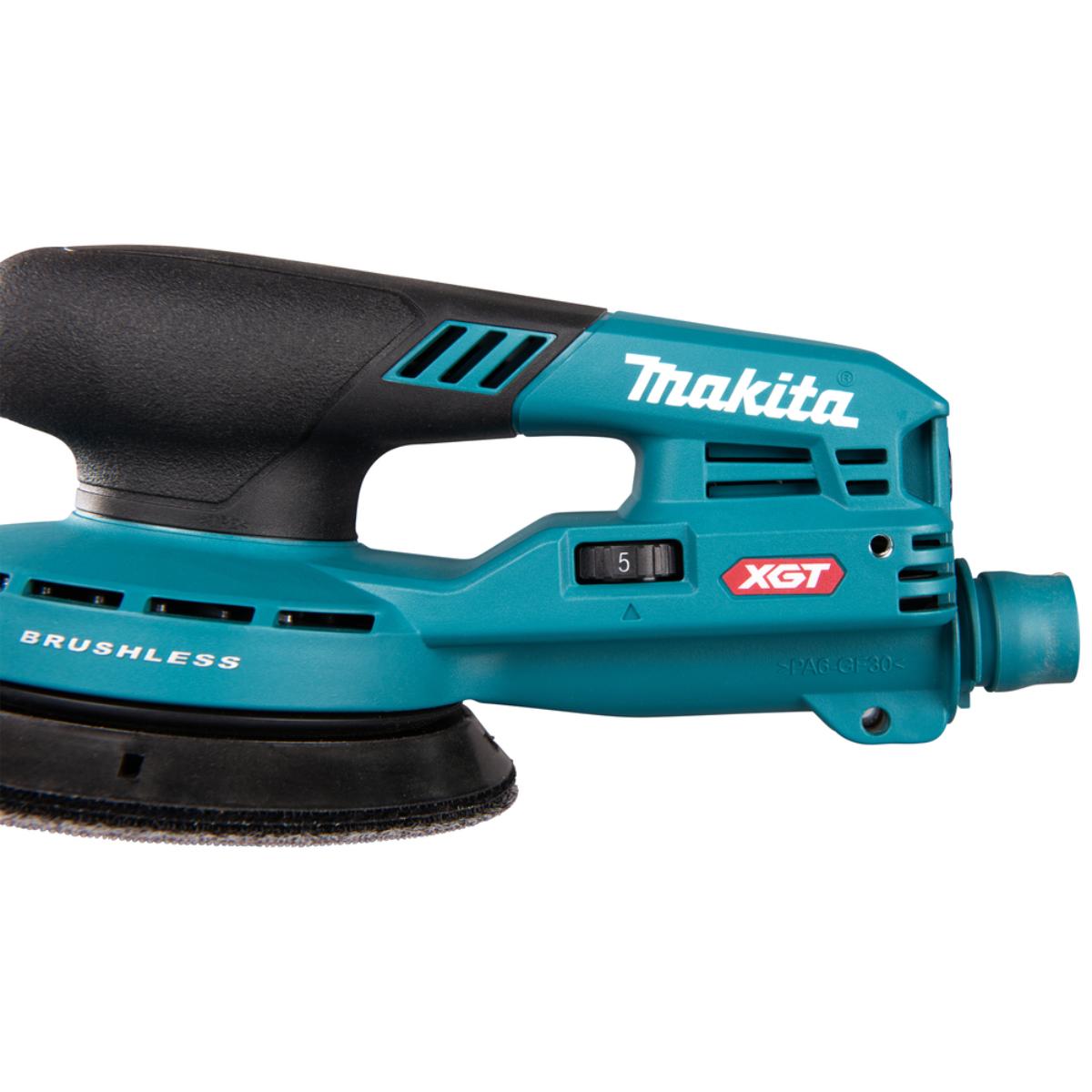Makita Akku-Exzenterschleifer XGT - Connector - 125 mm Ø - 3,0 mm Hub - 1,6 m Kabel - BO003CGZ