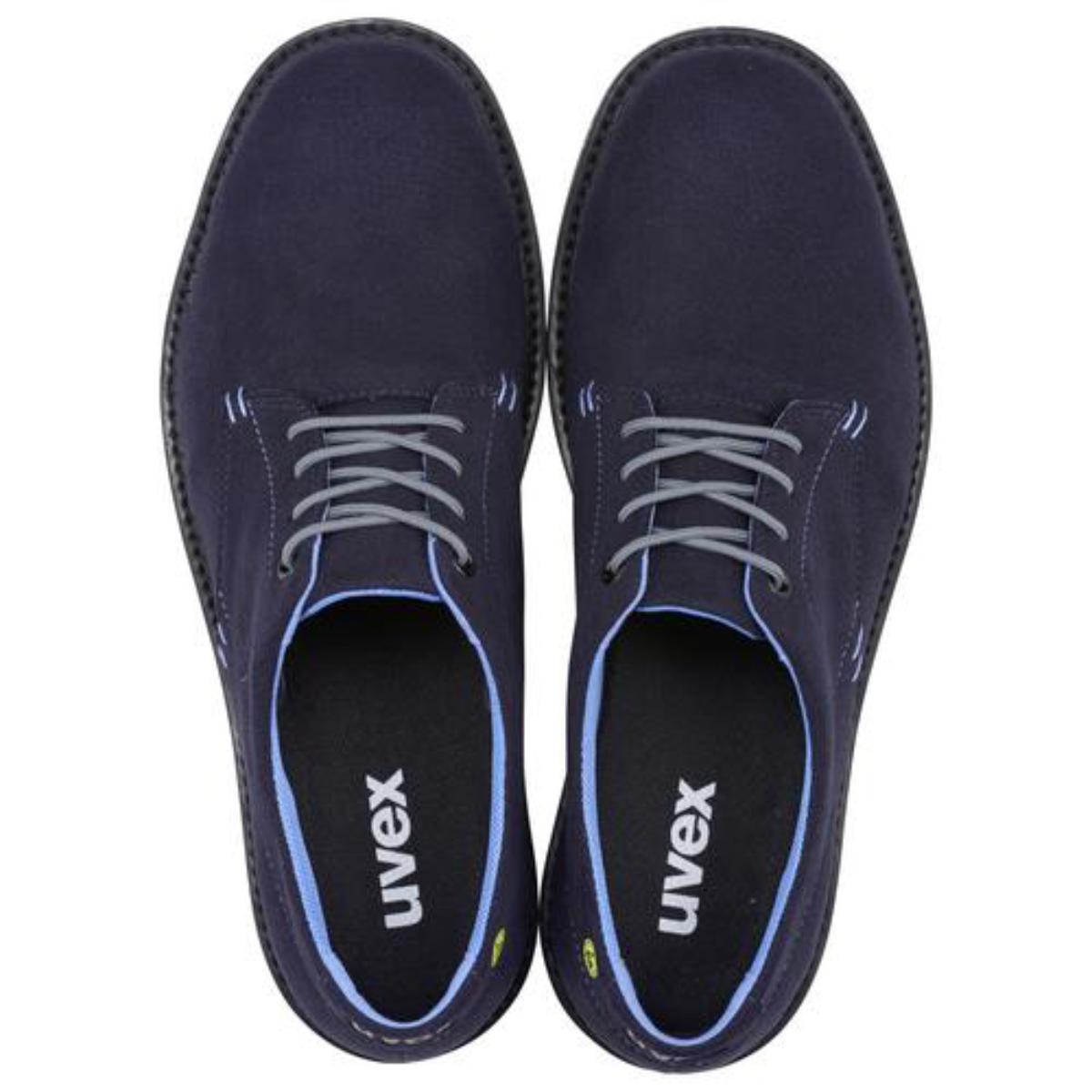 uvex 1 business Sicherheitsschuh Halbschuhe S3, blau