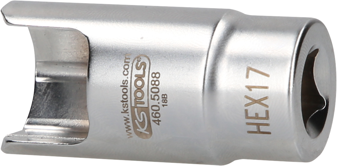KS Tools 3/8" Spezial-Winkel-Rohrverbinder-Stecknuss, 17 mm