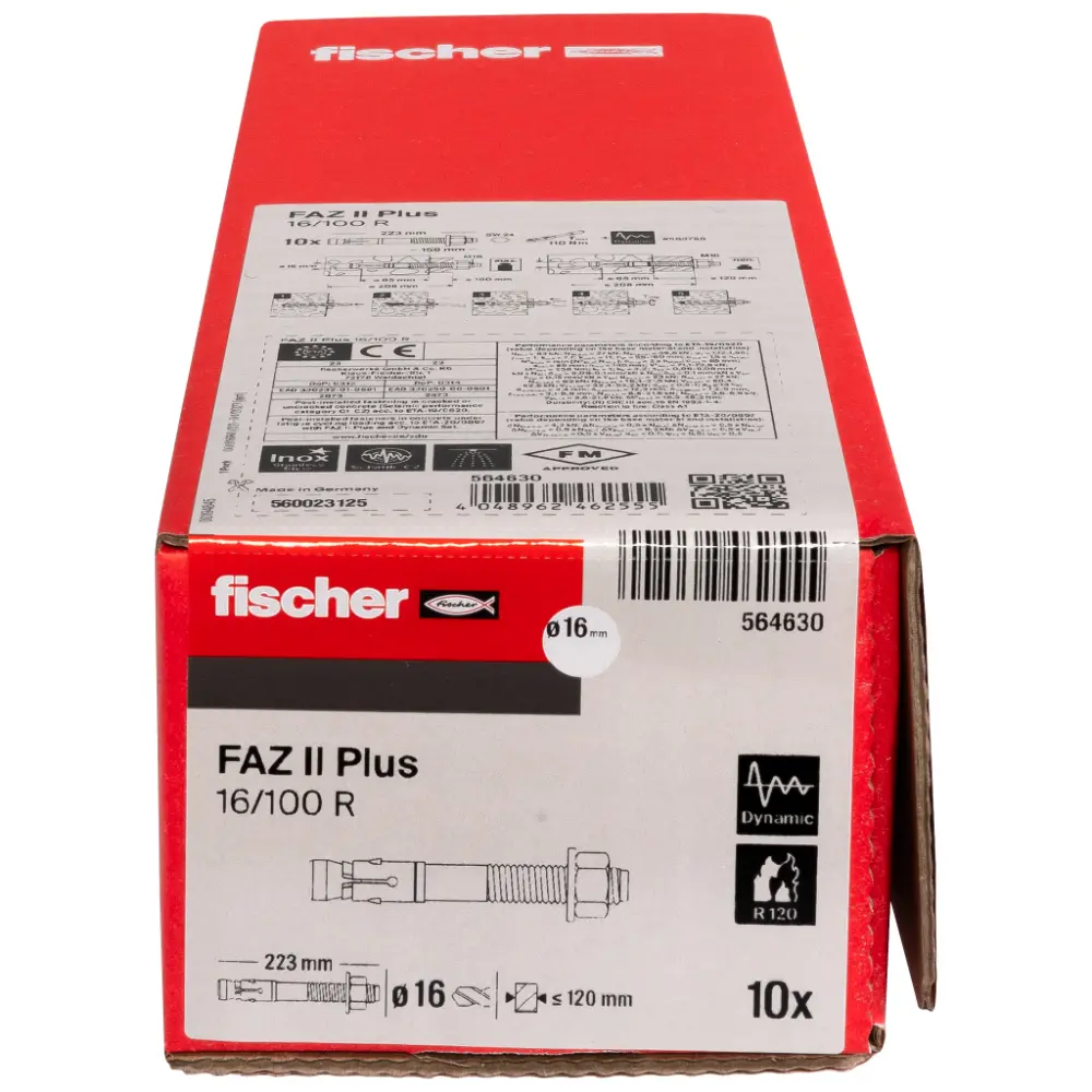 Fischer Bolzenanker FAZ II Plus 16/100 R rostfrei