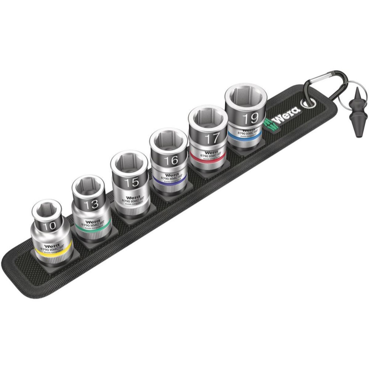 Wera Belt C 1 Zyklop Steckschlüsseleinsatz-Satz, mit Haltefunktion, 1/2"-Antrieb, 7-teilig