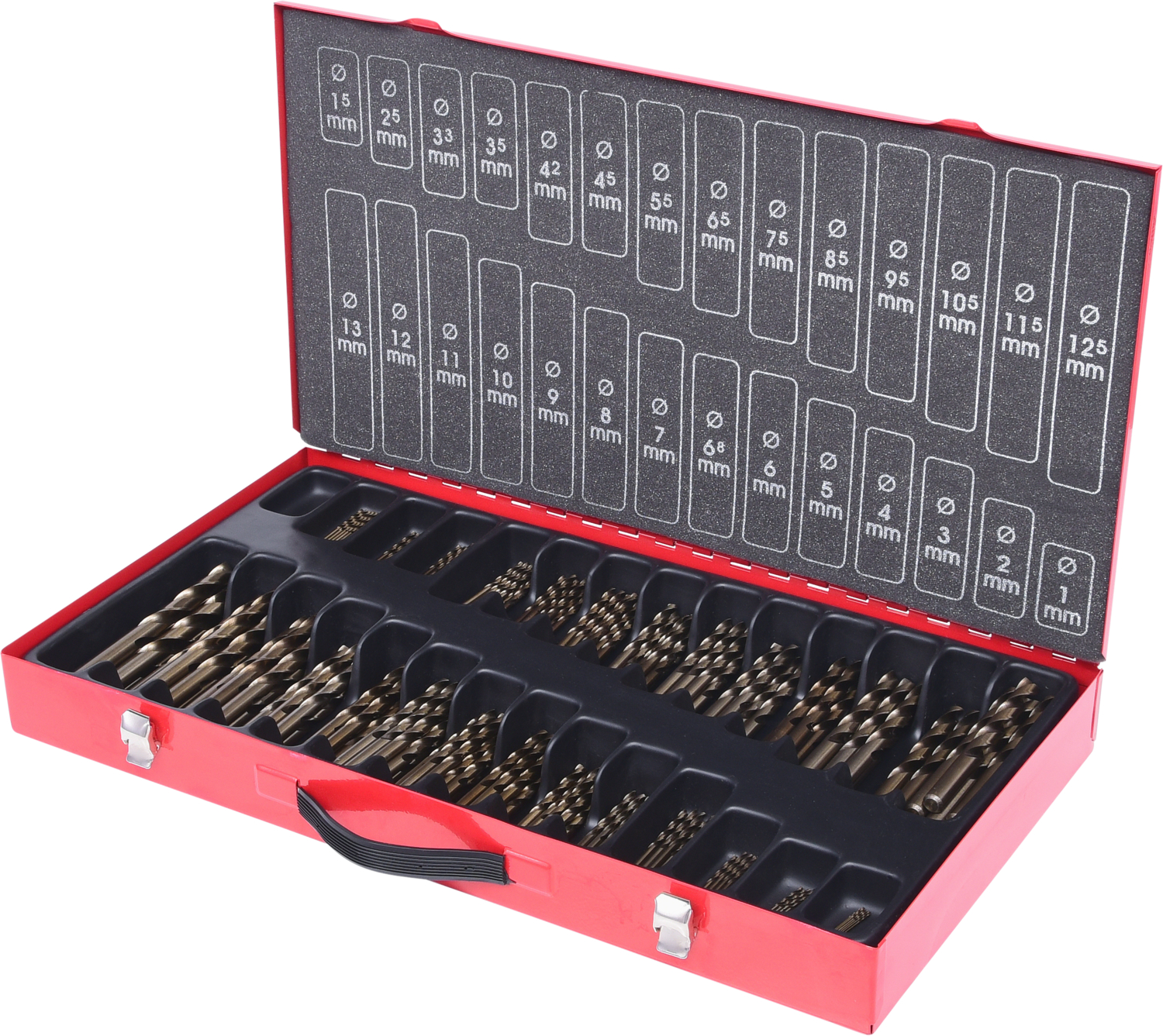 KS Tools HSS-G Co 5 Spiralbohrer-Satz, 230-tlg, 1-13mm