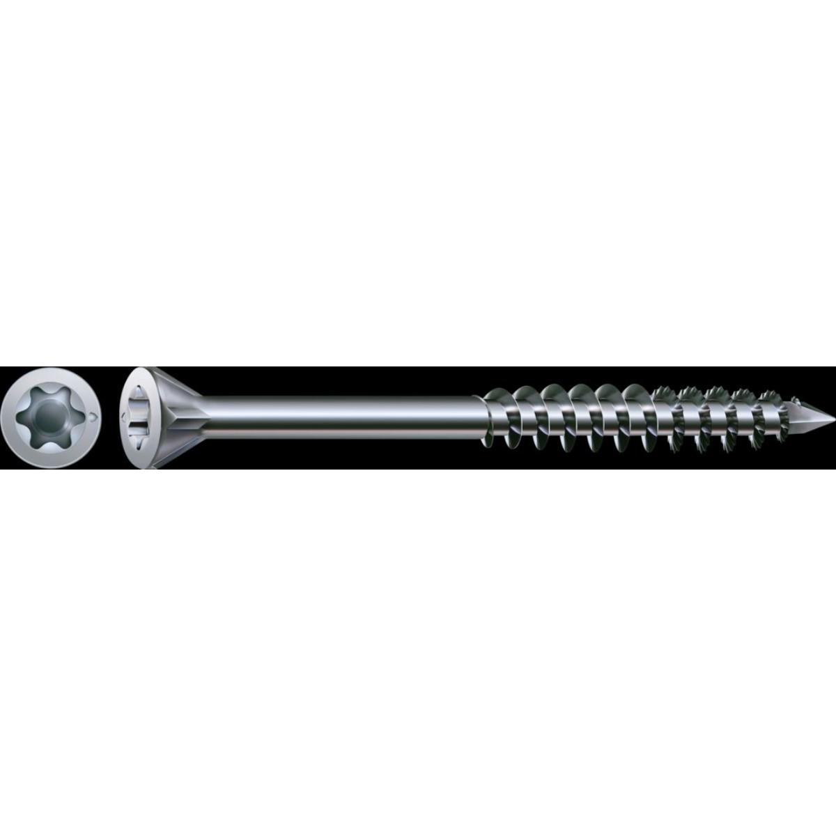 SPAX-S Dielenschraube Senkkopf Fräsrippen T-Star Plus T10 Teilgewinde Cut WIROX, 500 Stück+Bit