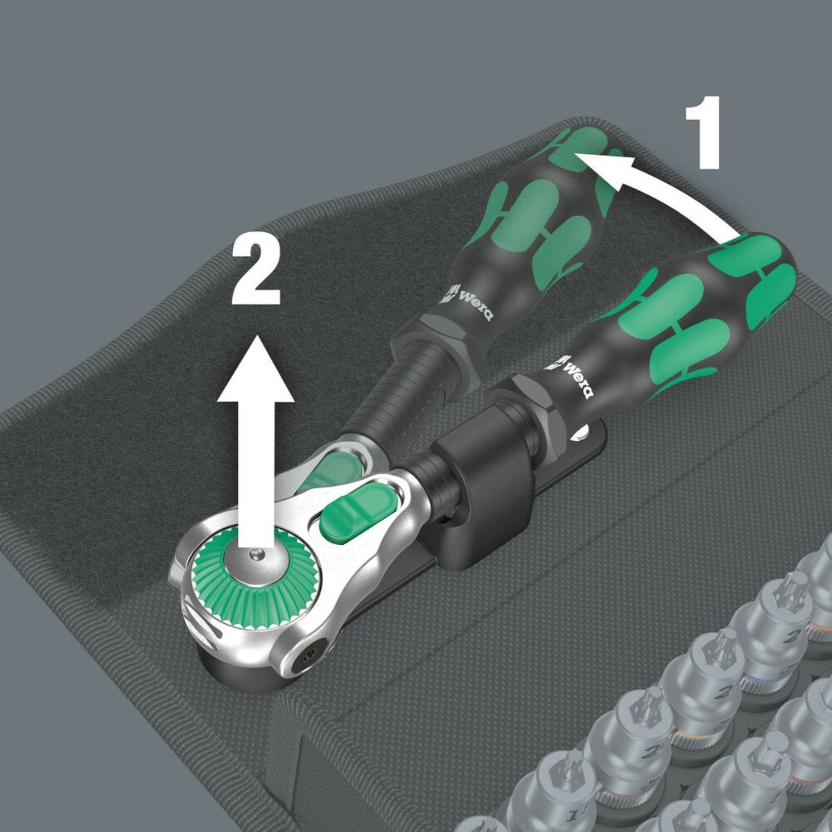 Wera 8100 SB All-in Zyklop Speed-Knarrensatz, 3/8"-Antrieb, 35-teilig