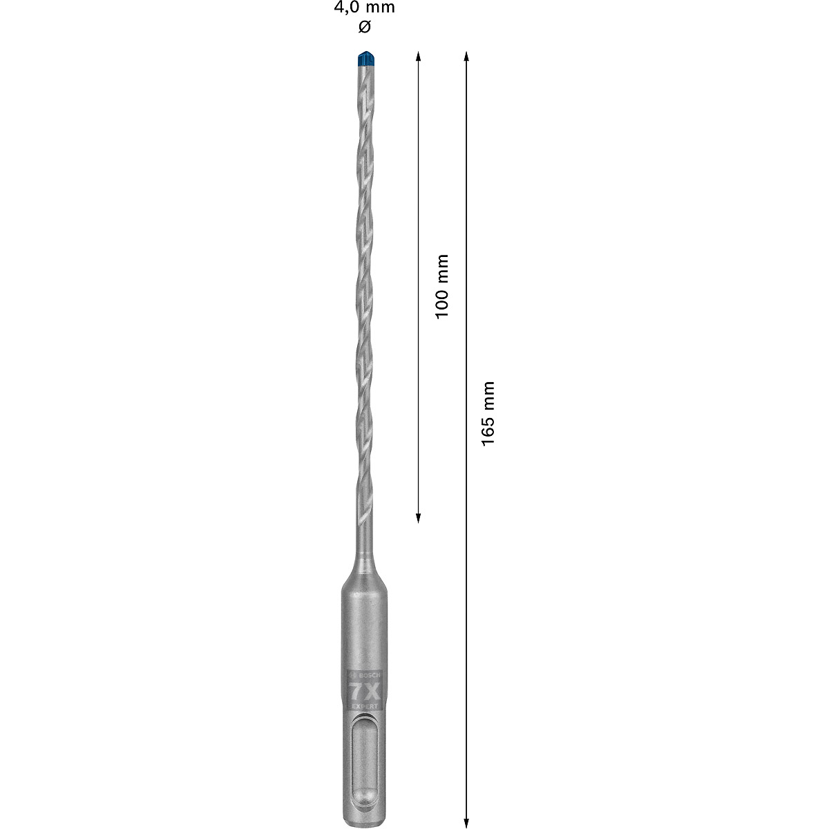 Bosch EXPERT SDS plus-7X Hammerbohrer, für Bohrhämmer ø 4 mm