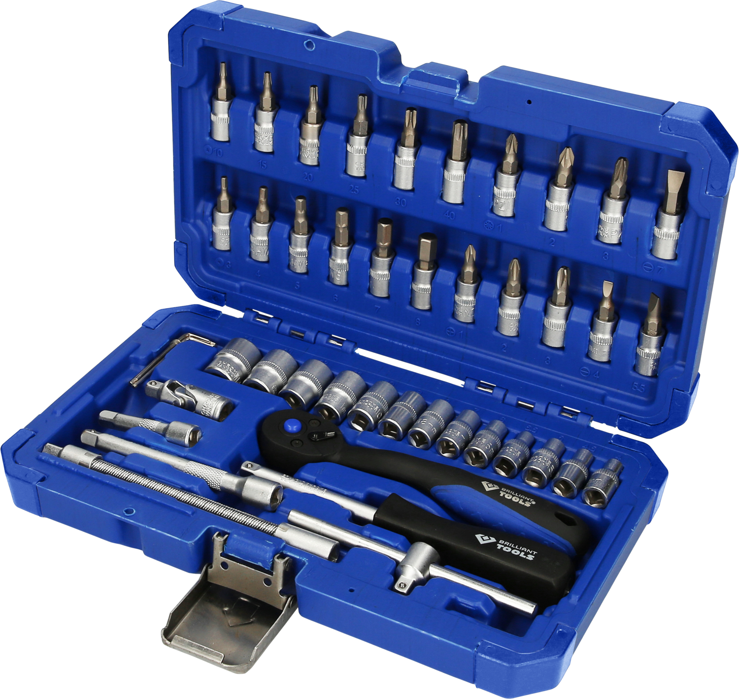 Brilliant Tools 1/4" Steckschlüssel-Satz, 46-tlg - BT020046