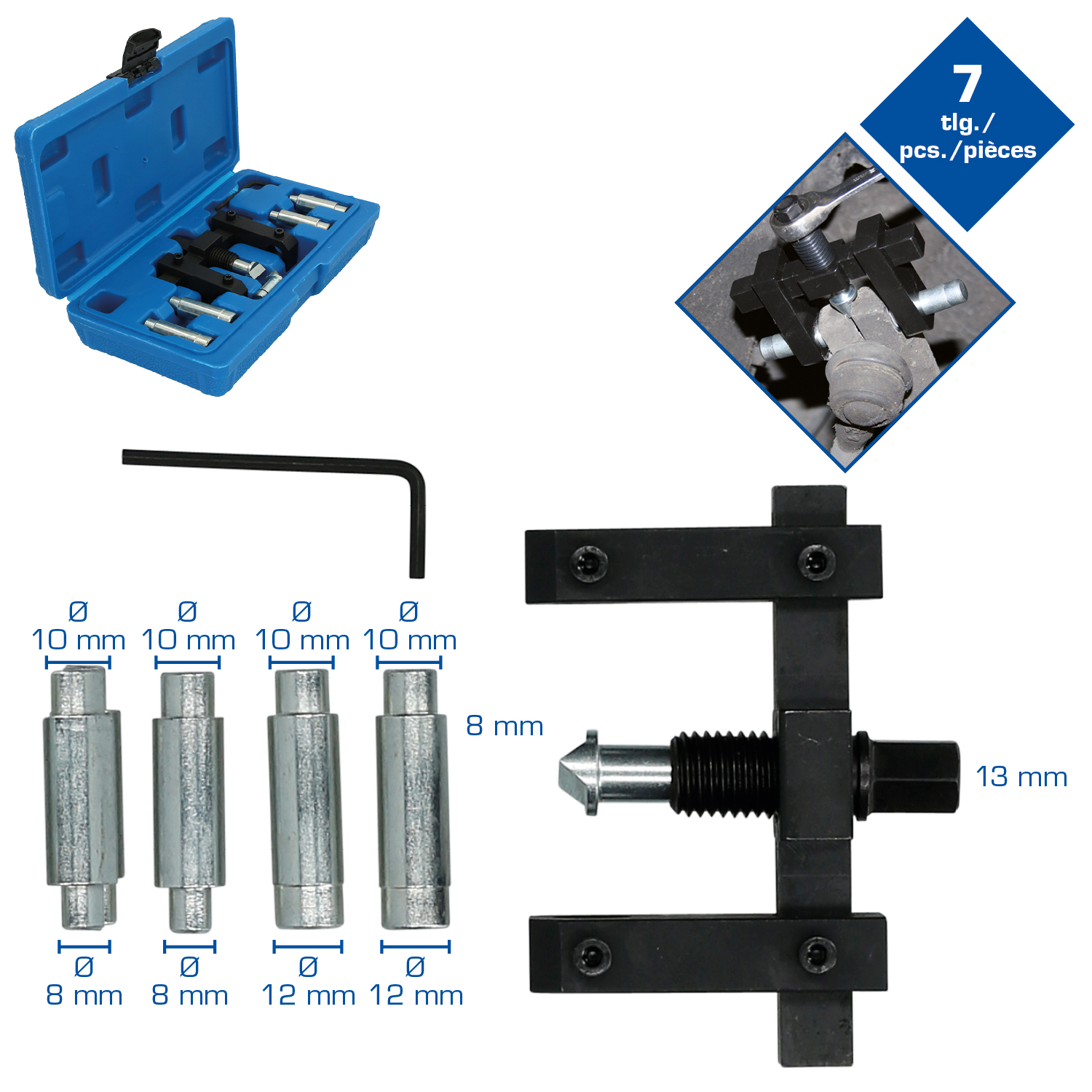 Brilliant Tools Klemm und Spreizwerkzeug-Satz, 7-tlg - BT661300