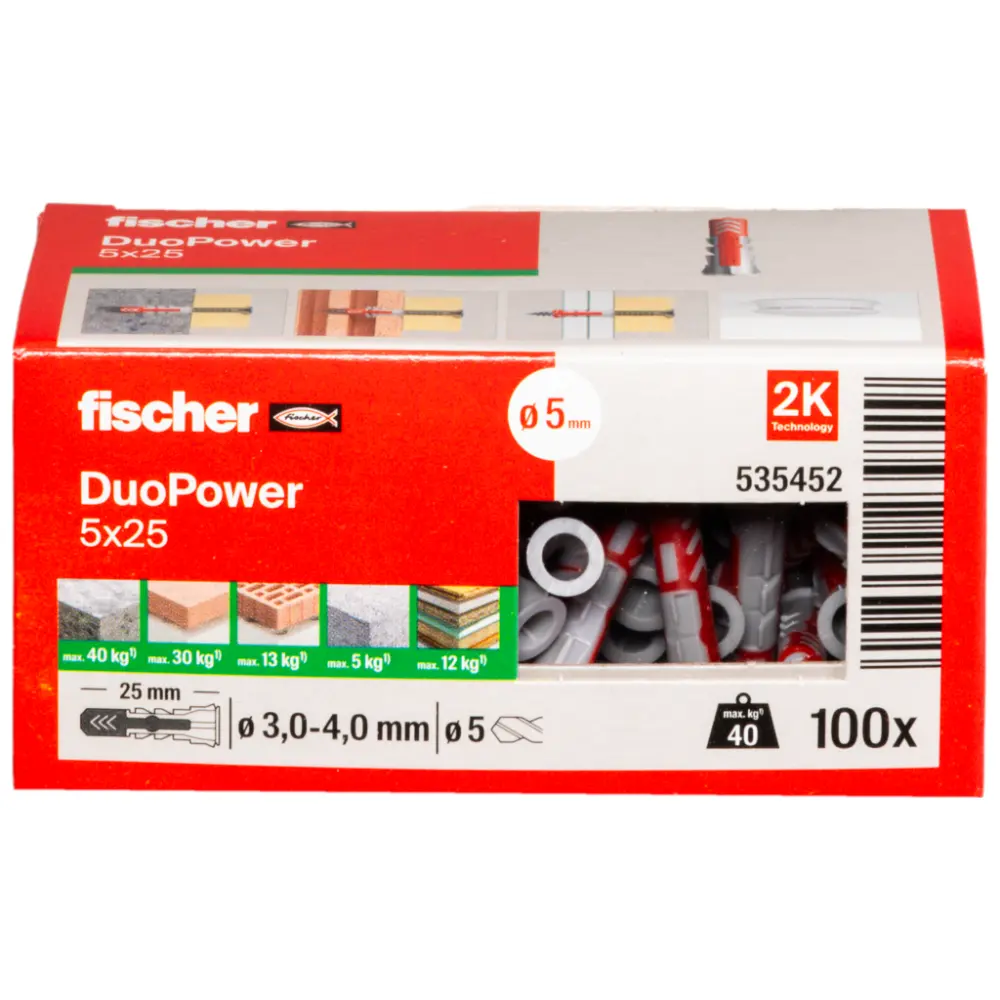 Fischer Universaldübel DuoPower 5x25