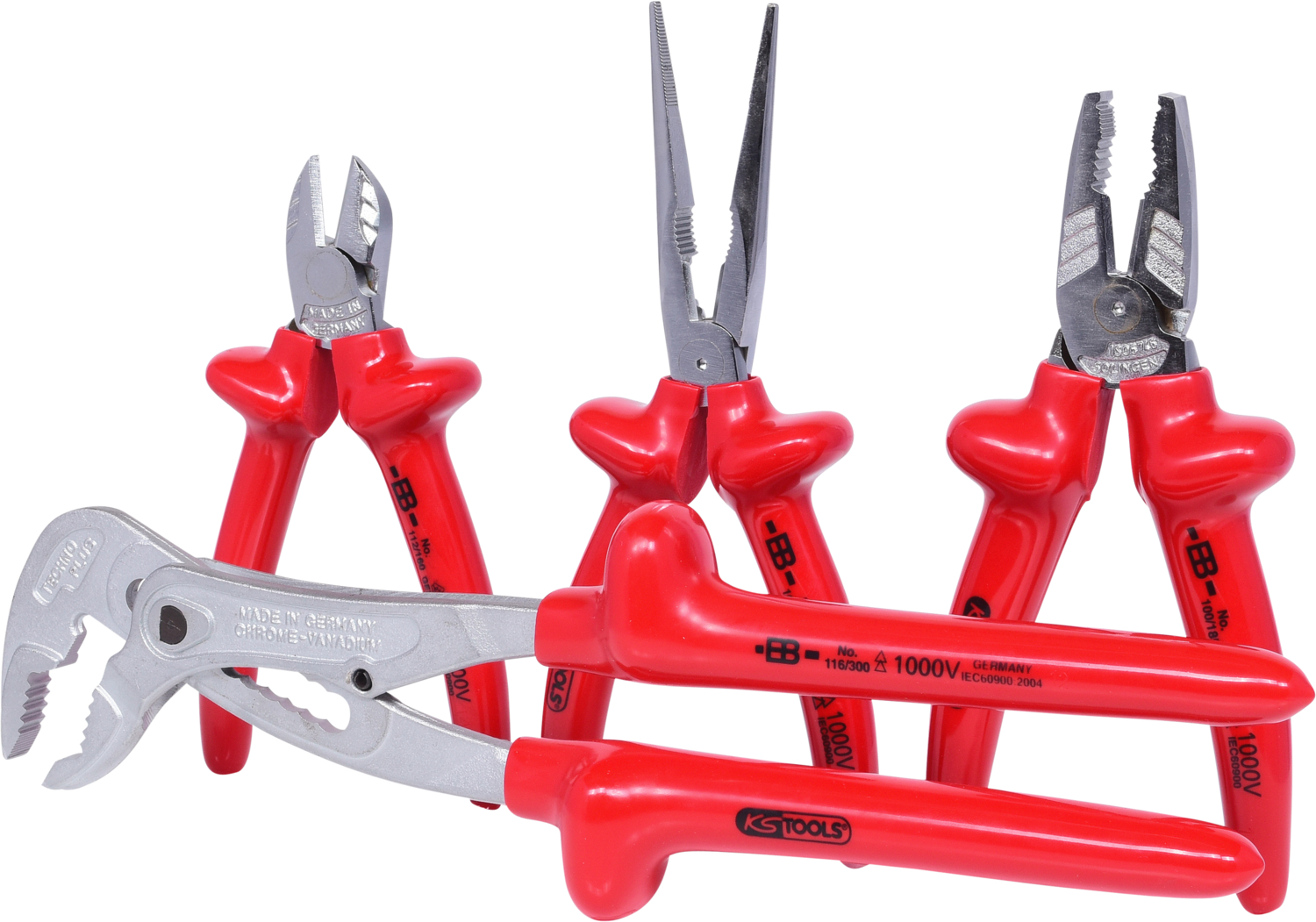 KS Tools 1000V Zangen-Satz, 4-tlg Variante 1