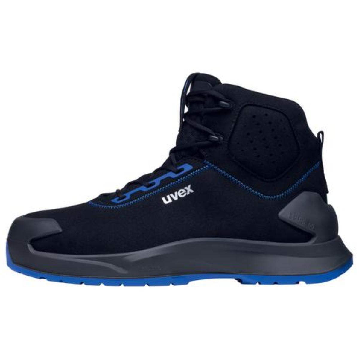 uvex 1 x-craft Sicherheitsschuh Stiefel S2, schwarz/blau