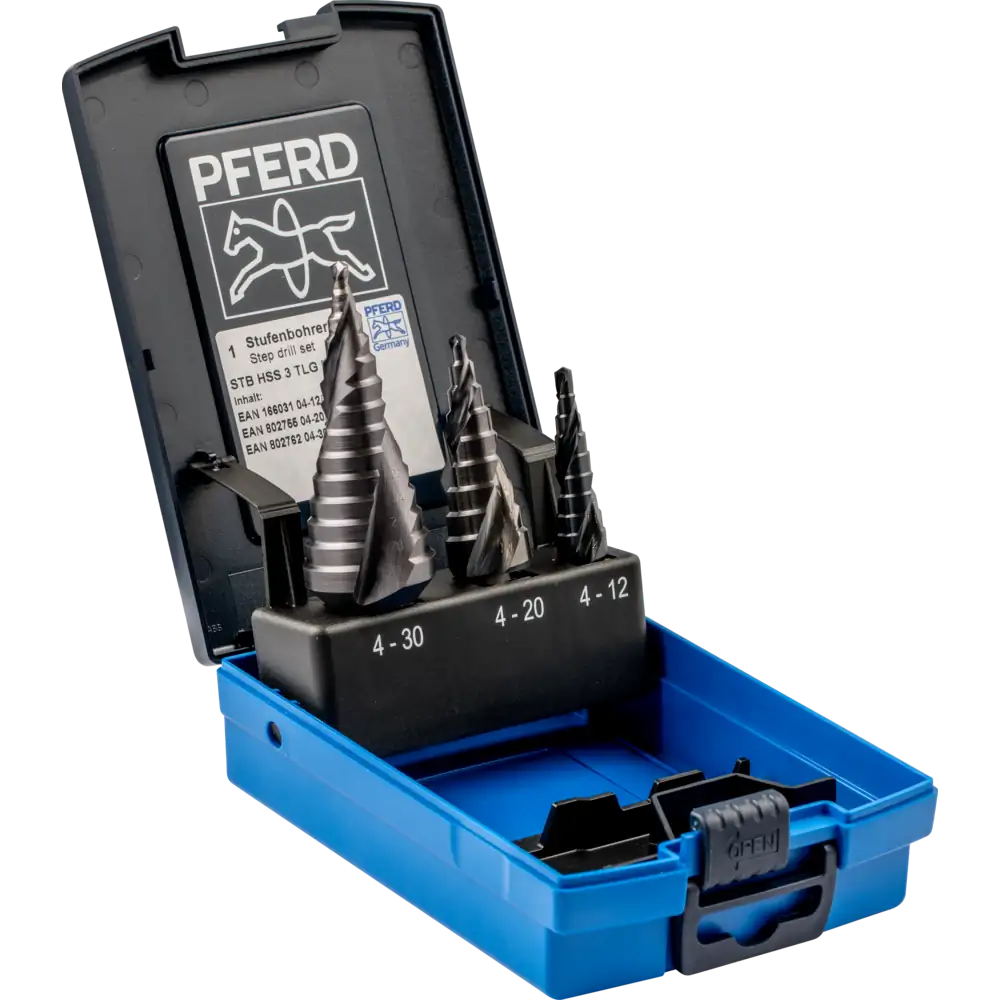 PFERD TOOLS Stufenbohrer-Set HSS HC-FEP 3-tlg.