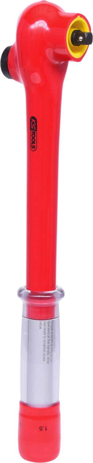 KS Tools 3/8" Drehmomentschlüssel mit Schutzisolierung und Umschalt-Ratschenkopf