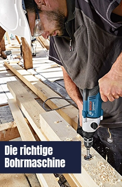 Die richtige Bohrmaschine