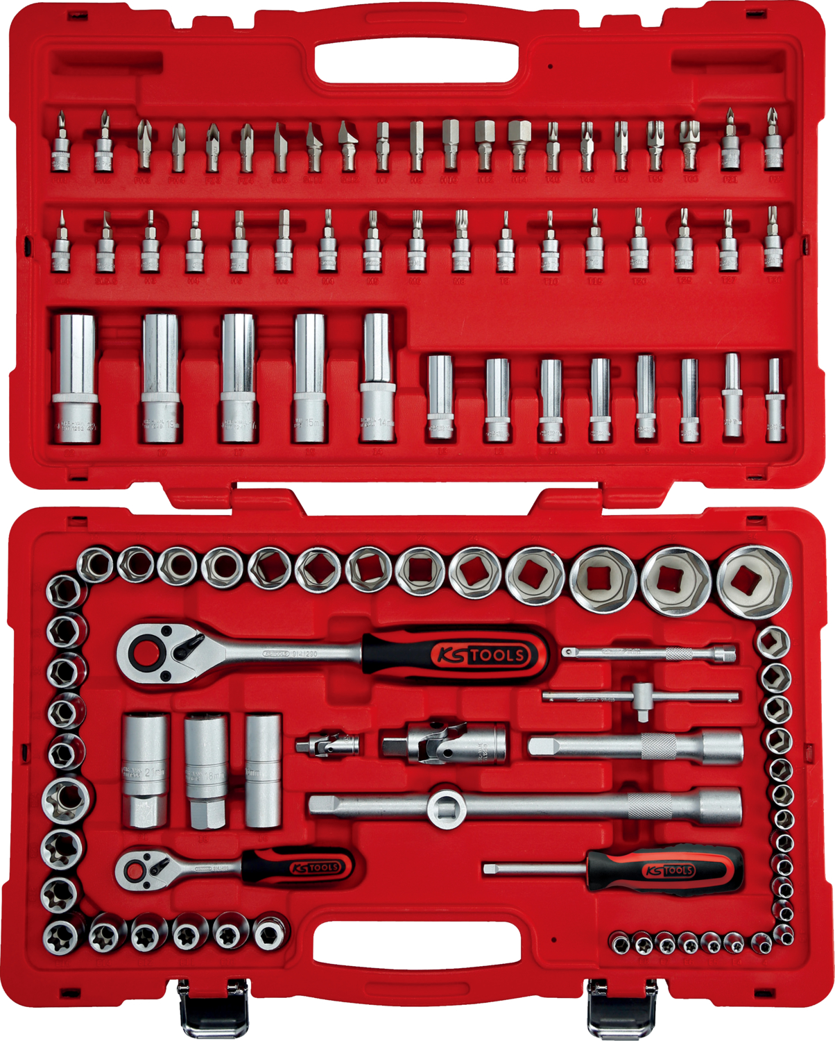 KS Tools 1/4"+1/2" Steckschlüssel-Satz, 110-tlg