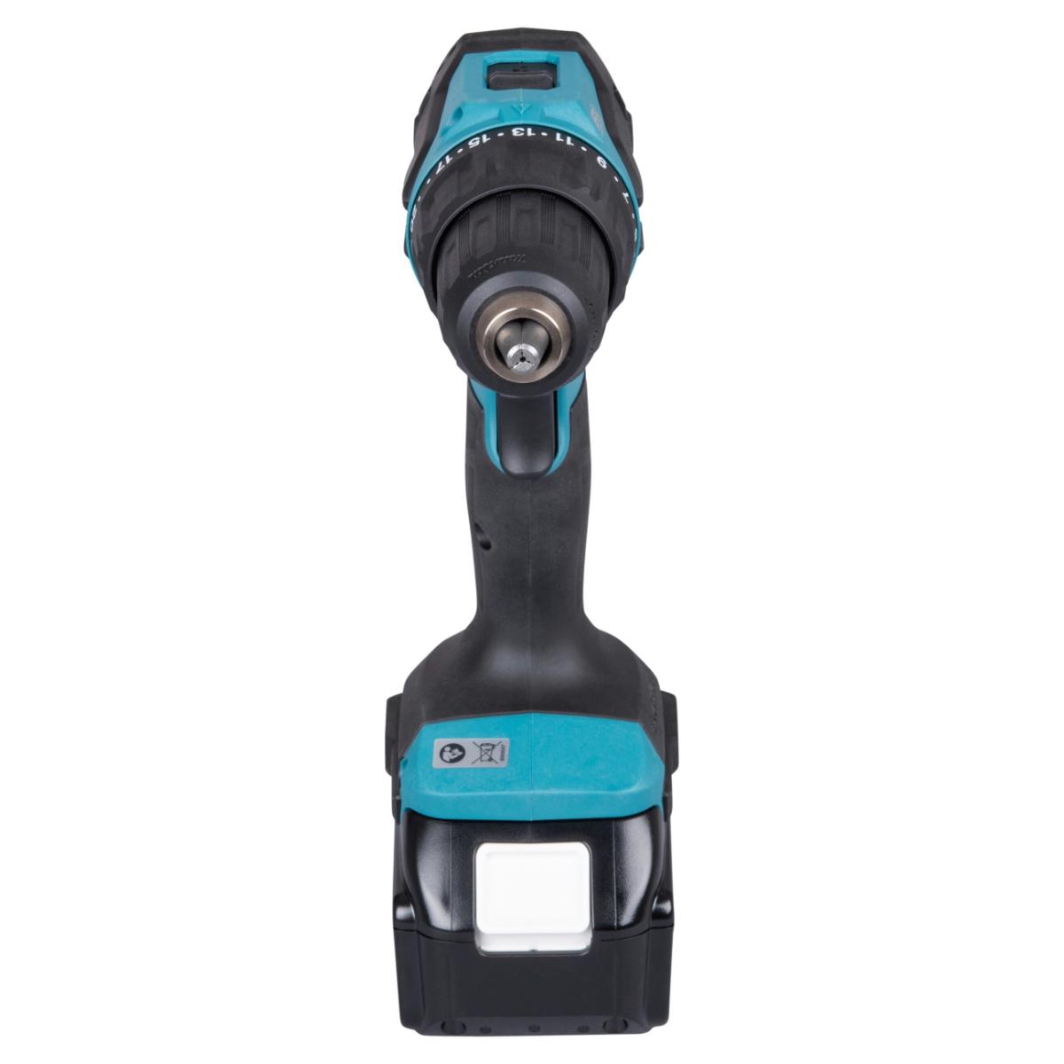 Makita Akku-Schlagbohrschrauber 18V / 5,0 Ah, 2 Akkus + Ladegerät im MAKPAC, inkl. MAKPAC-Organizer 191X80-2