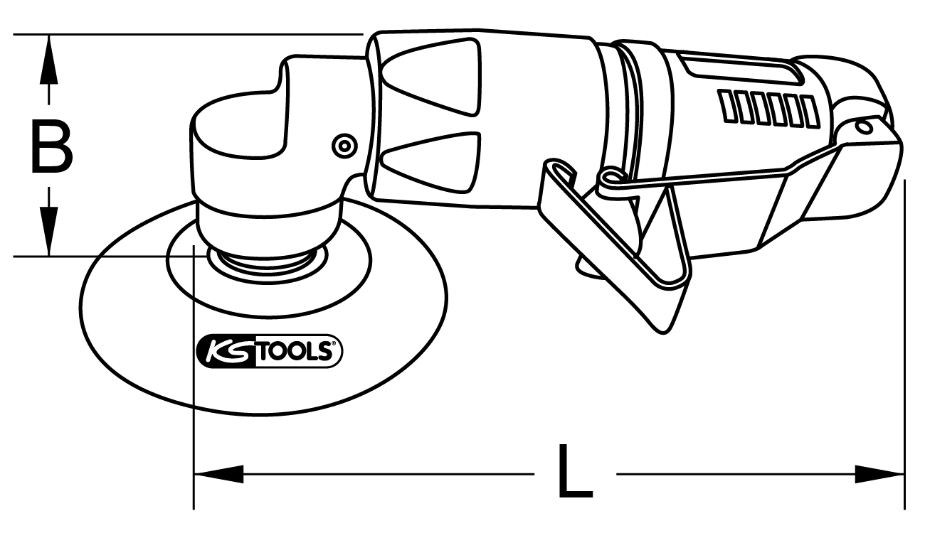 KS Tools 1/4" Druckluft-Polierer