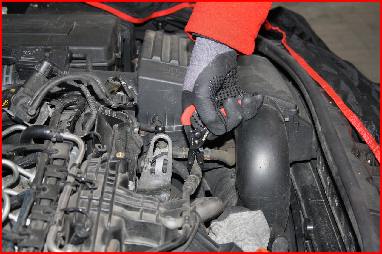 KS Tools Stufenloser Schlauch-Abklemm-Zangen-Satz, abgewinkelt, 3-tlg
