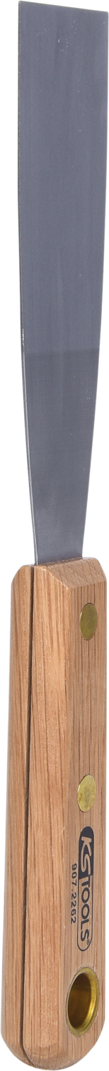 KS Tools Edelstahl-Spachtel, mit Holzgriff