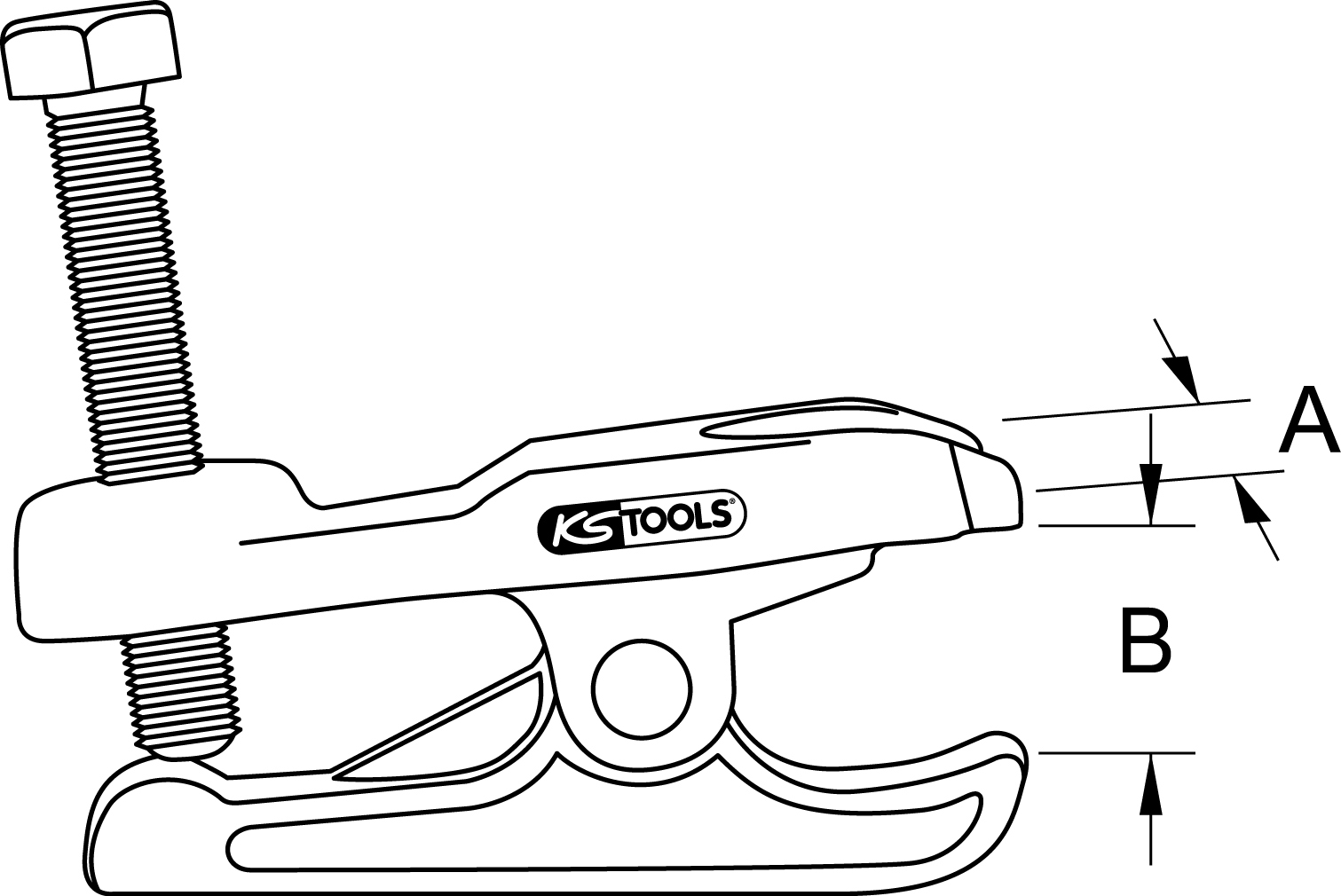 KS Tools Universal-Kugelgelenk-Ausdrücker, 39 mm