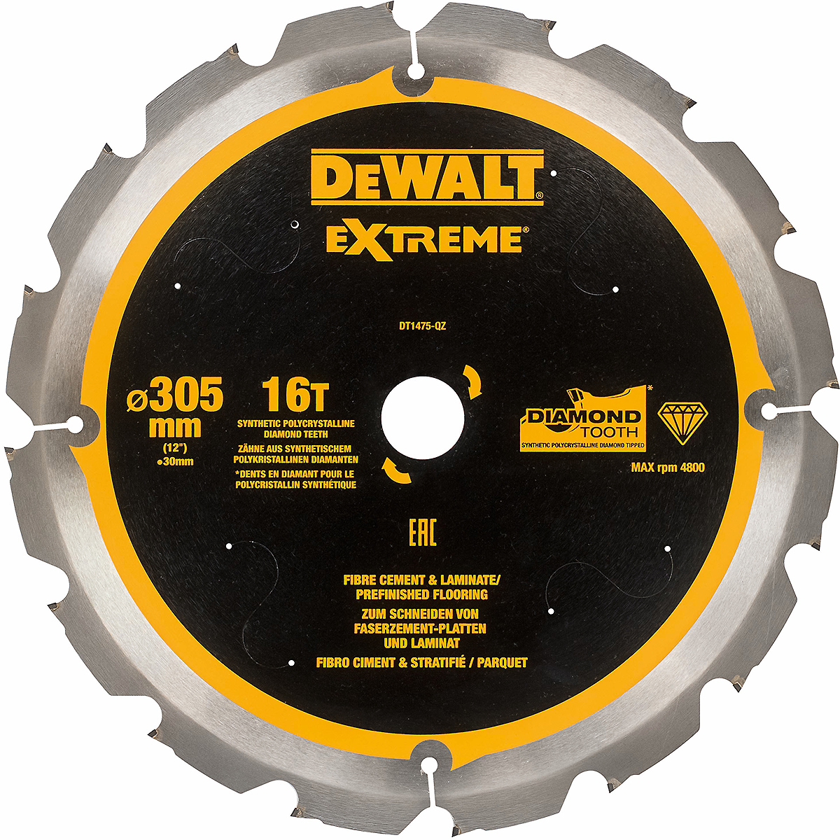 DEWALT EXTREME Faserzement-Kreissägeblatt