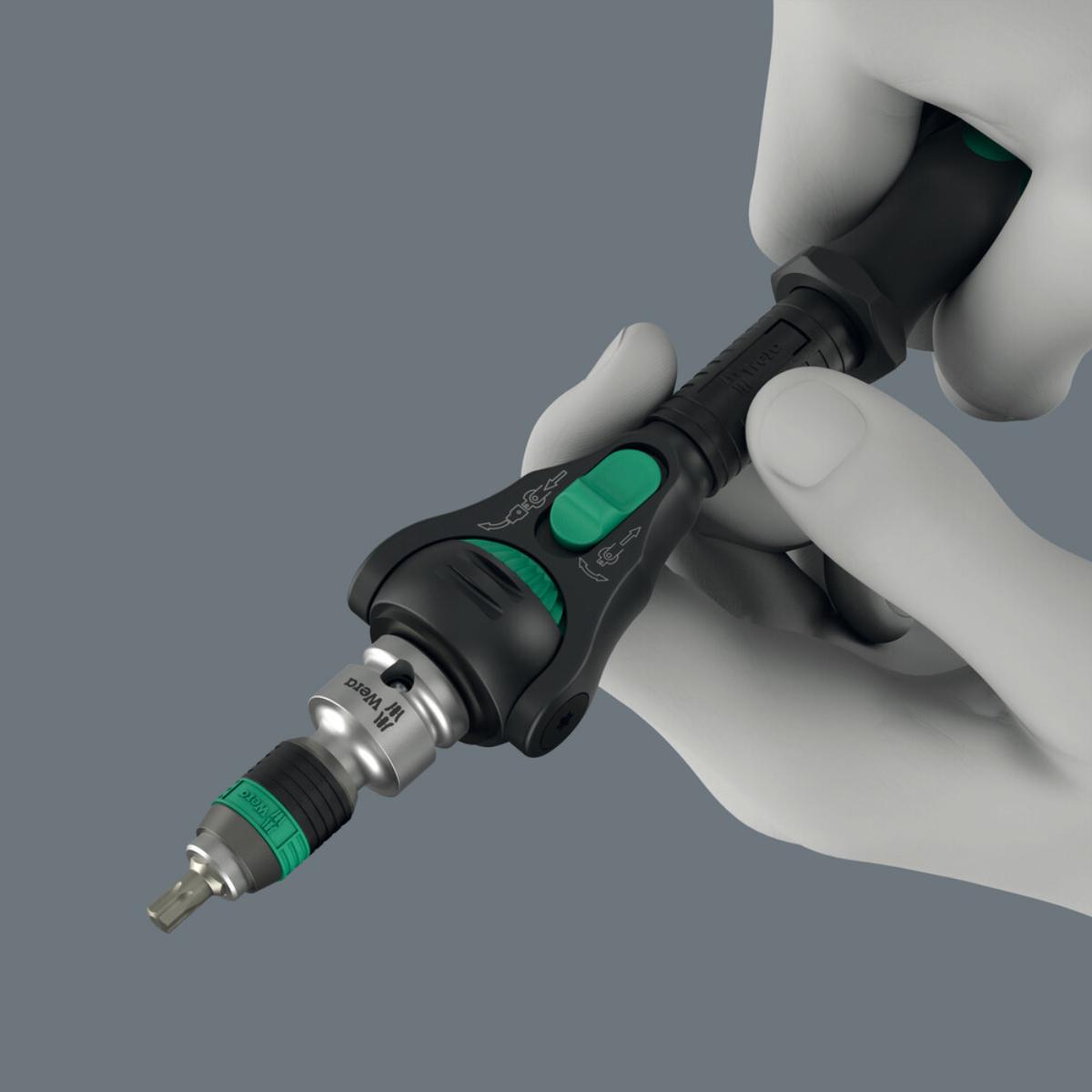Wera 8000 C Black Edition Zyklop Speed-Knarre mit 1/2 zoll-Antrieb, 1/2 zoll x 277 mm