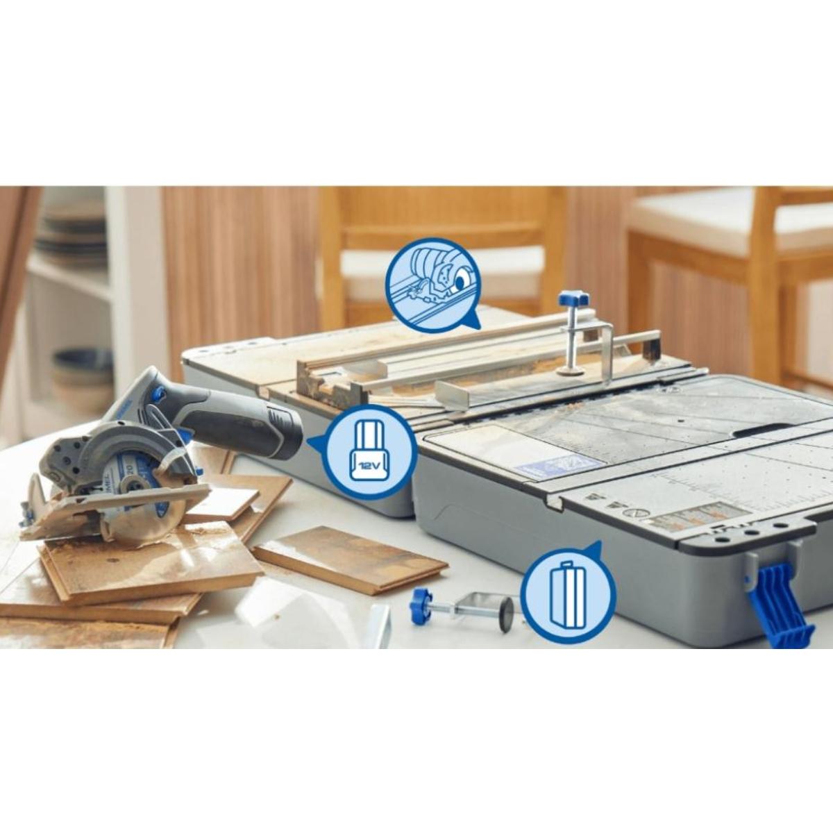 DREMEL® Blueprint Mobile Sägestation Akku-Kreissäge + Sägetischkoffer