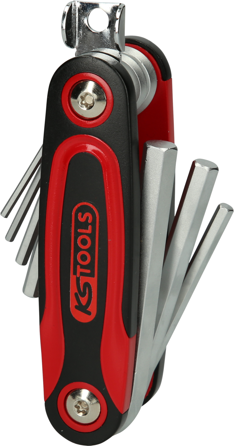 KS Tools Innensechskant-Winkelstiftschlüssel-Klapphalter,8-tlg