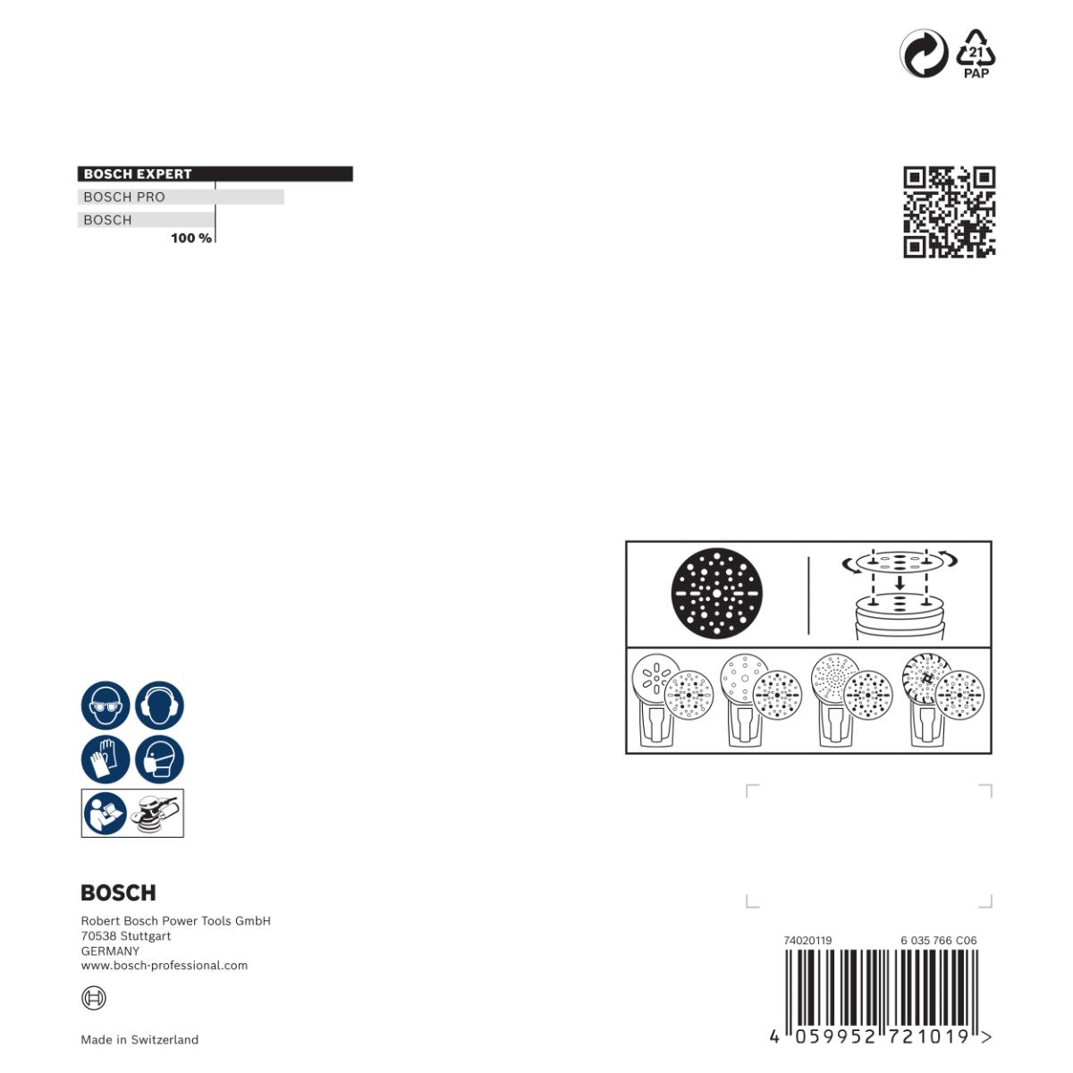 Bosch EXPERT O780 Folienschleifscheiben 150 mm, 9-teiliges Set