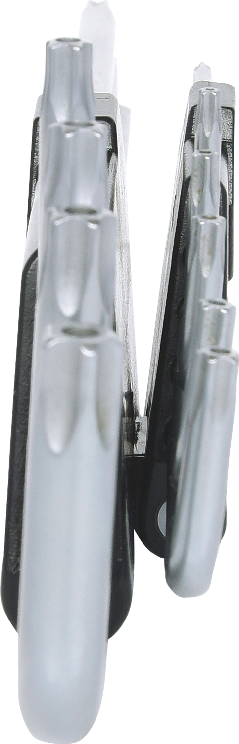 KS Tools Fünfstern-Winkelstiftschlüssel-Satz, Bohrung, lang, 9-tlg