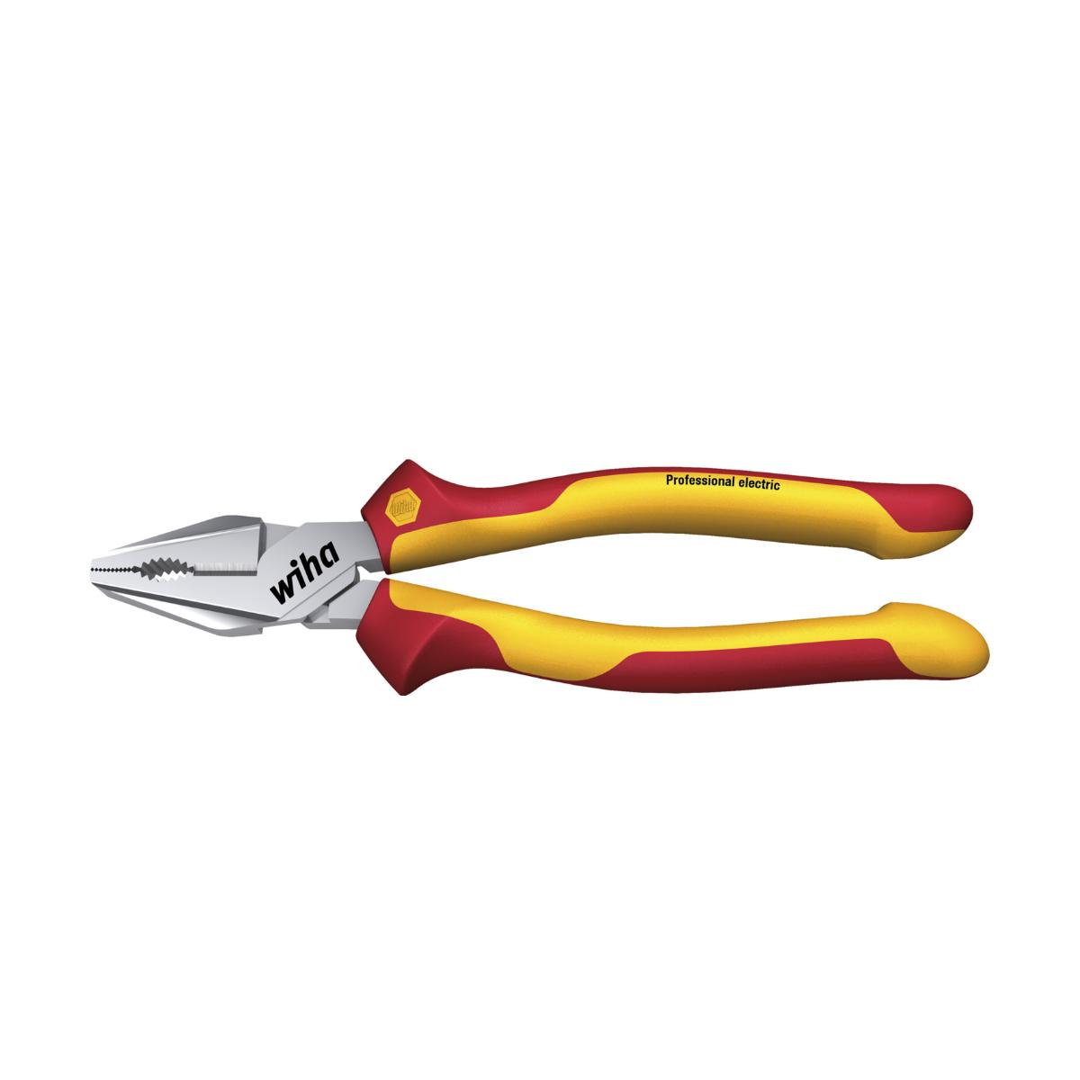 Wiha Kraftkombizange Professional electric mit DynamicJoint und OptiGrip mit extra langer Schneide