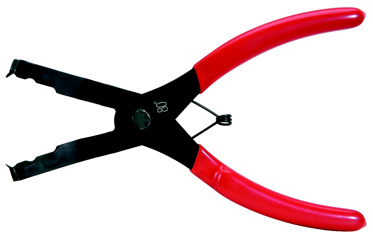 KS Tools Trim-Clip-Zange, Zangenende 80°, 200mm