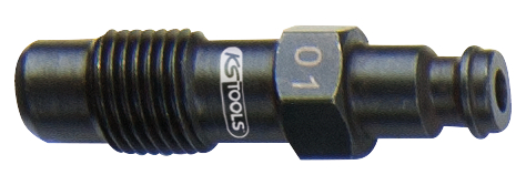 KS Tools Glühkerzen Adapter, M12x1,25 mit Außengewinde, Länge 47 mm 
