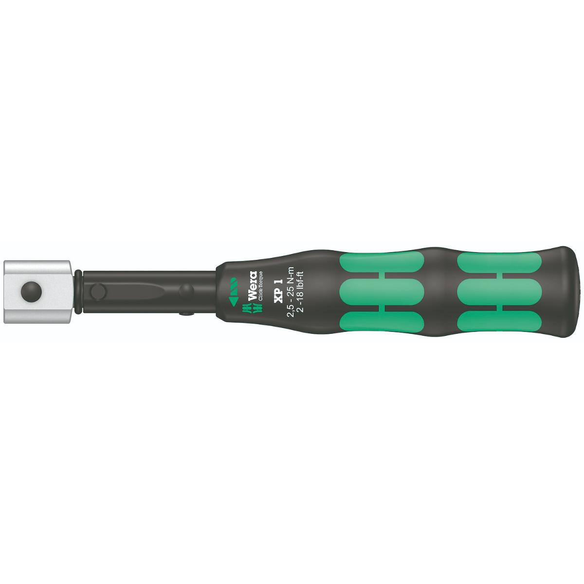 Wera Click-Torque XP 1 Voreingestellter, einstellbarer Drehmomentschlüssel für Einsteckwerkzeuge, 2,