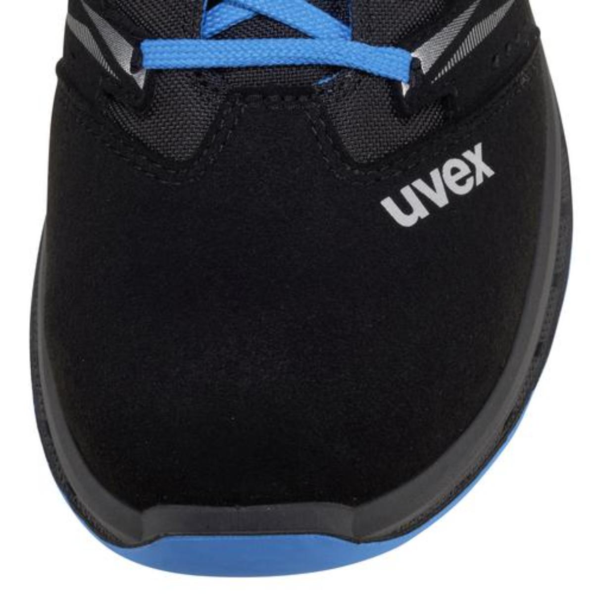 uvex 2 trend Sicherheitsschuh Halbschuhe S1, blau/schwarz