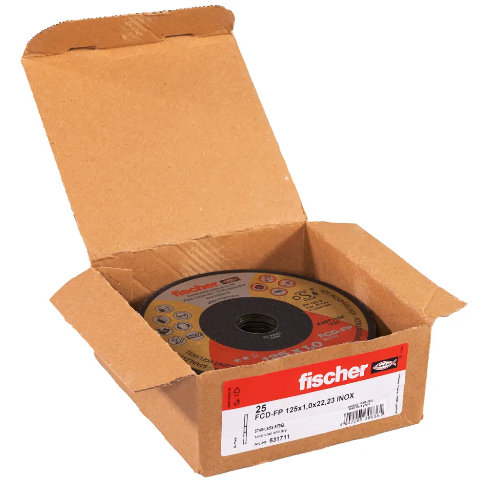 Fischer Trennscheibe FP 1,0/125 flach Inox