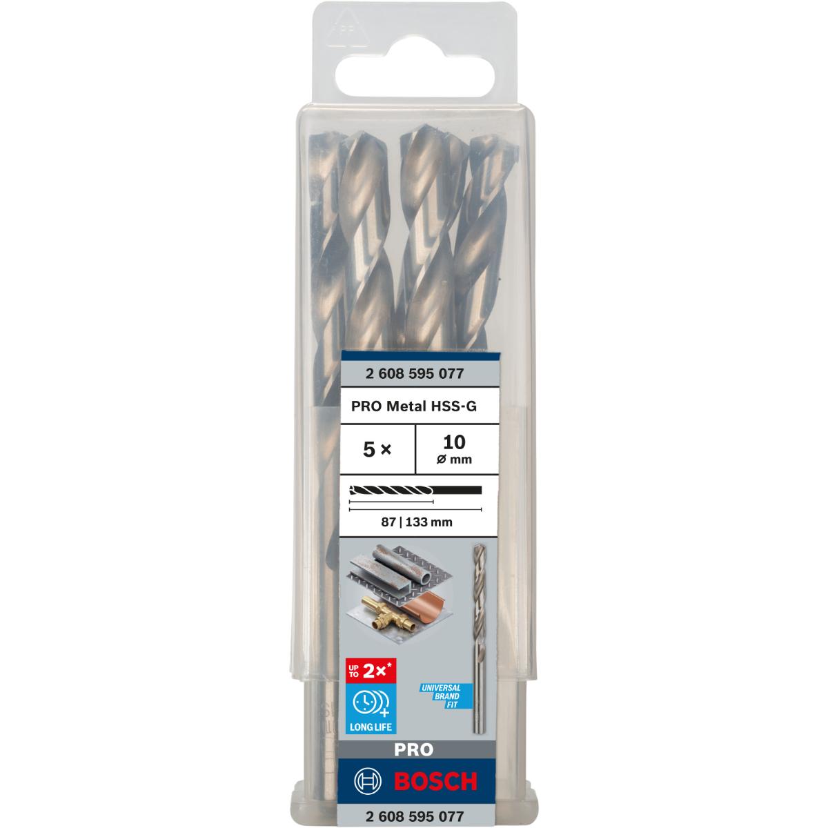 Bosch PRO Metallbohrer HSS-G, DIN 338