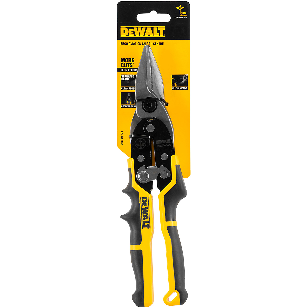 DEWALT Blechschere ERGO Gerade (gelb)