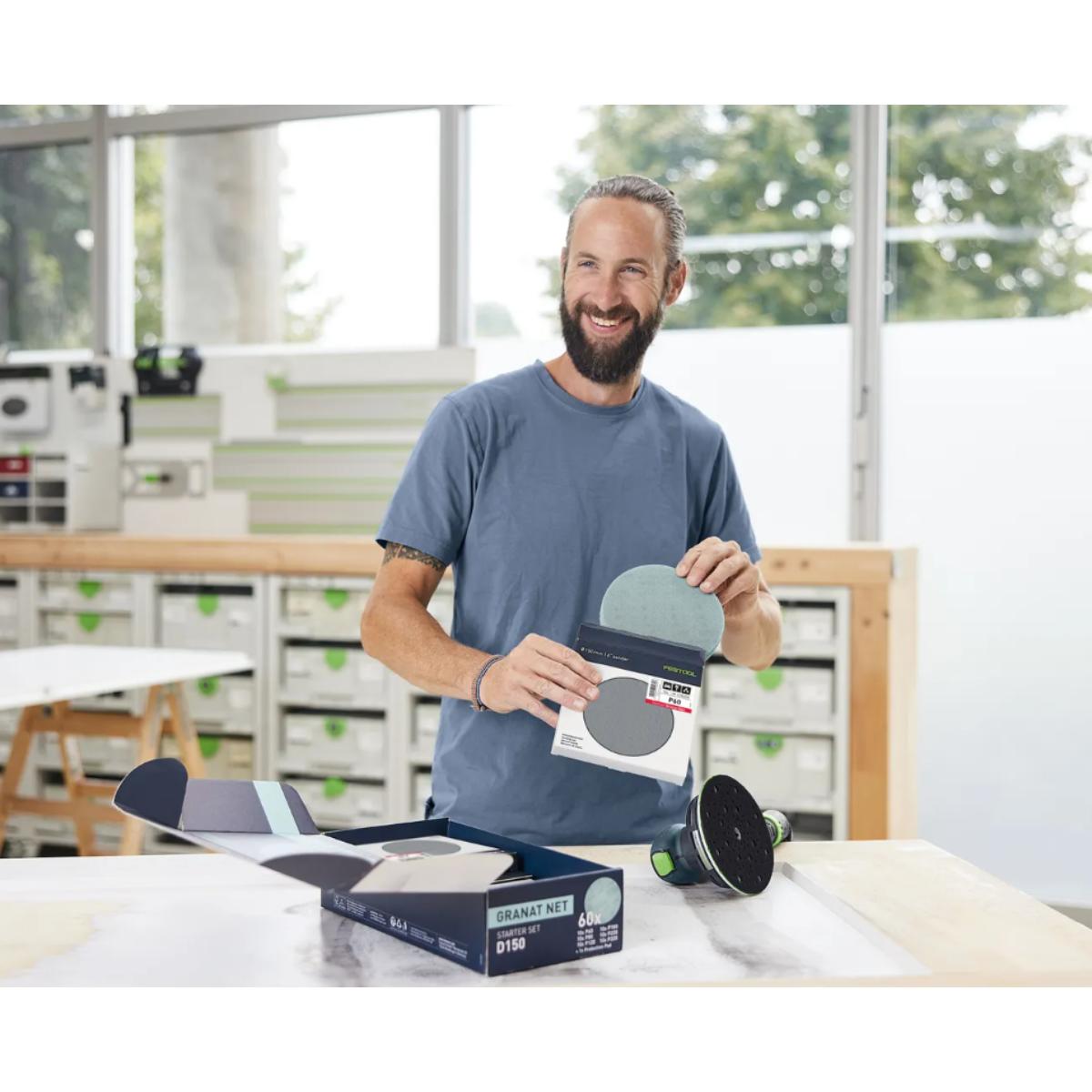 Festool Netzschleifmittel Granat Net D150 GR NET-Set