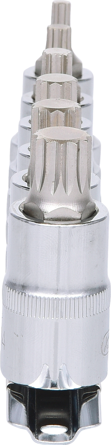 KS Tools 1/2" CHROMEplus Bit-Stecknuss-Satz XZN, 6-tlg M5-M14