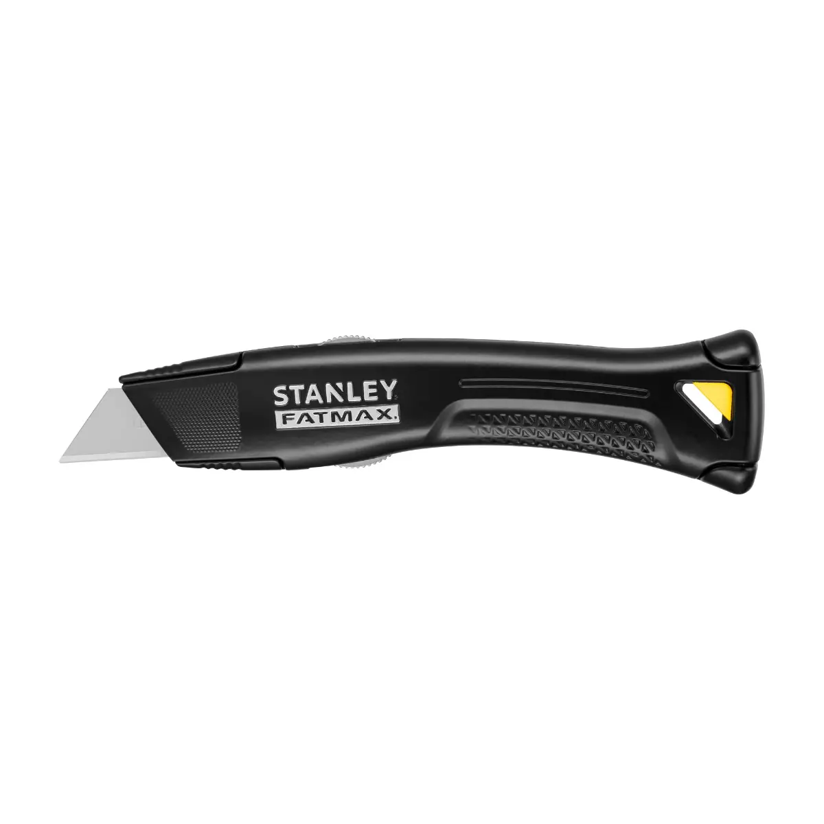 STANLEY FATMAX Universalmesser mit feststehender Klinge, schwarz, inklusive Kunststoffköcher, zwei Trapezklingen und einer Hakenklinge