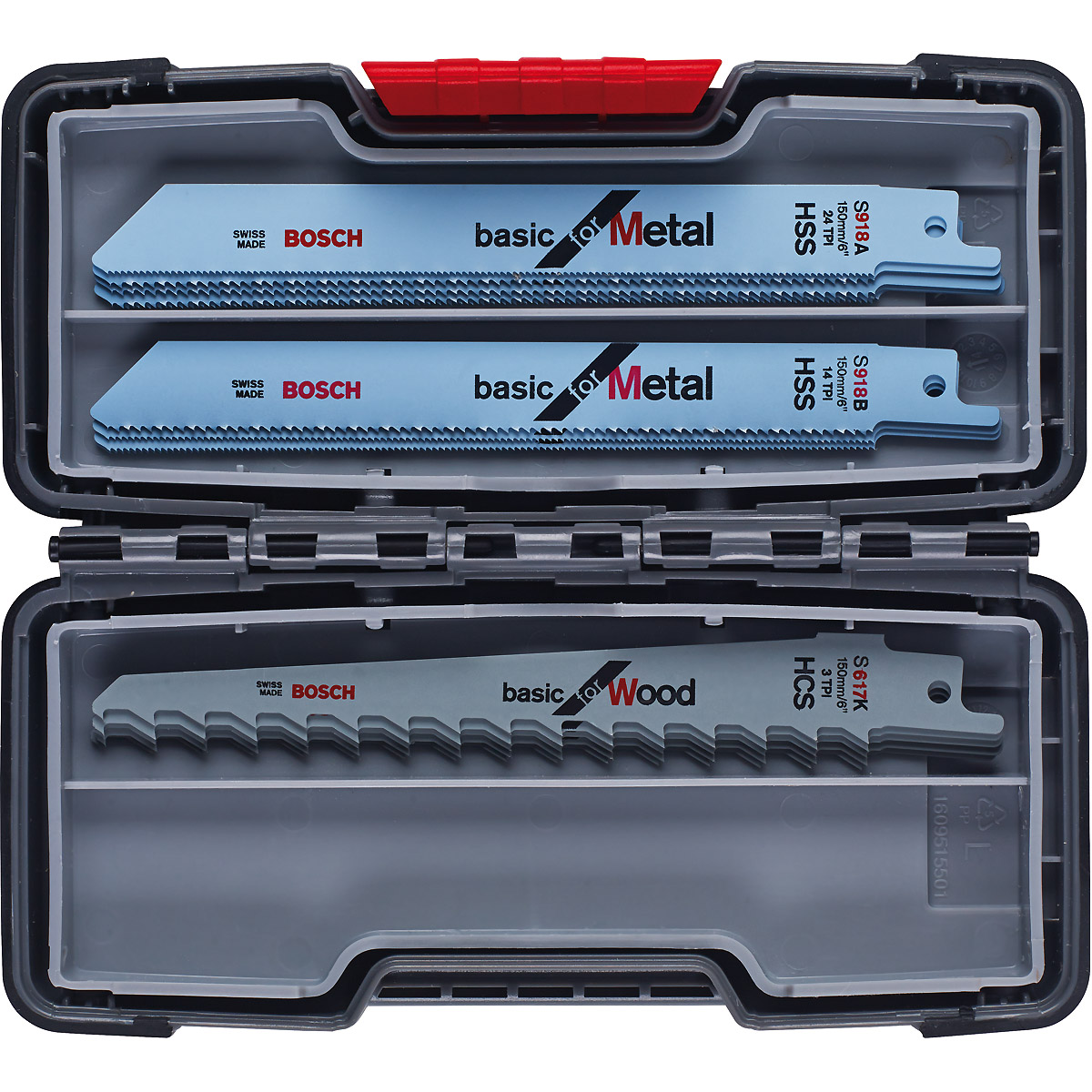 Bosch Säbelsägeblatt-Set Wood and Metal Basic, 15-teilig