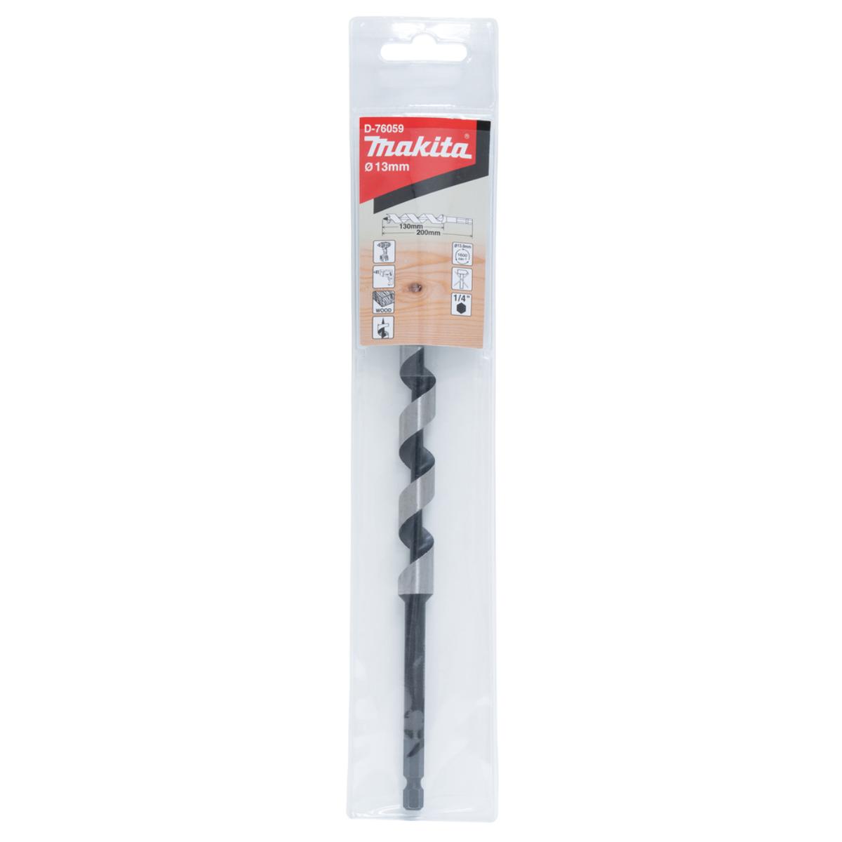 Makita Schlangenbohrer - Länge 200 mm - 1/4 Zoll-Sechskantaufnahme