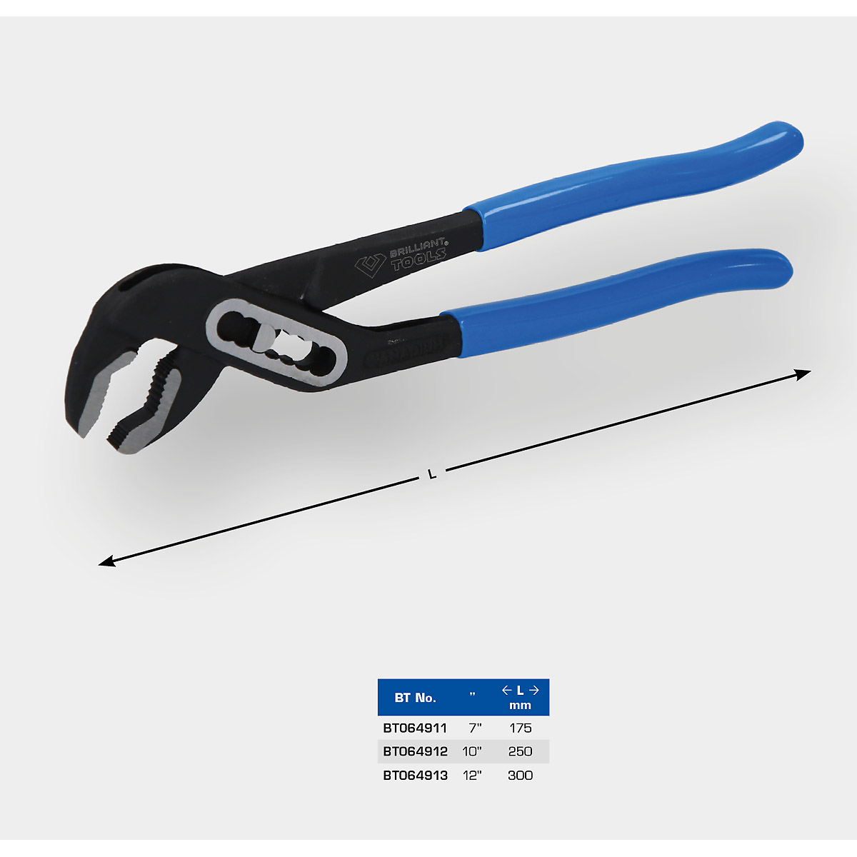 Brilliant Tools Wasserpumpenzange