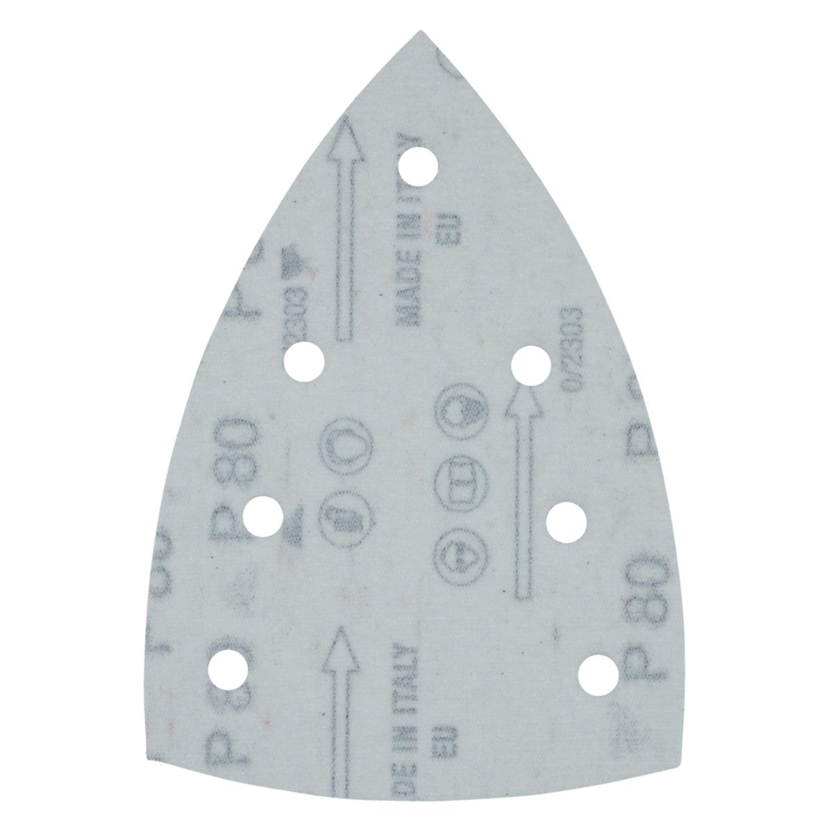 Makita Schleifpapier 100x150mm, Körnung A80,Klett, 7 Loch, 10 Stück